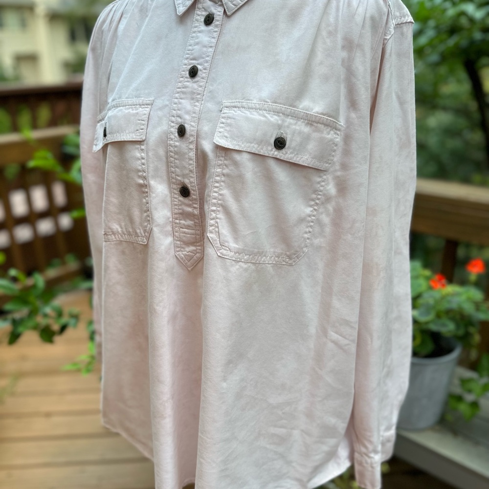 Target Universal Thread Light Pink Button Down Po… - image 1